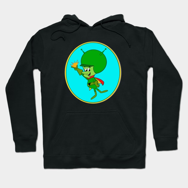 Gazoo - Cartoon Alien Hoodie by The Rochellean